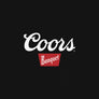 Tee Luv Coors Banquet Front and Back Beer Mountain Stream T-Shirt - Black