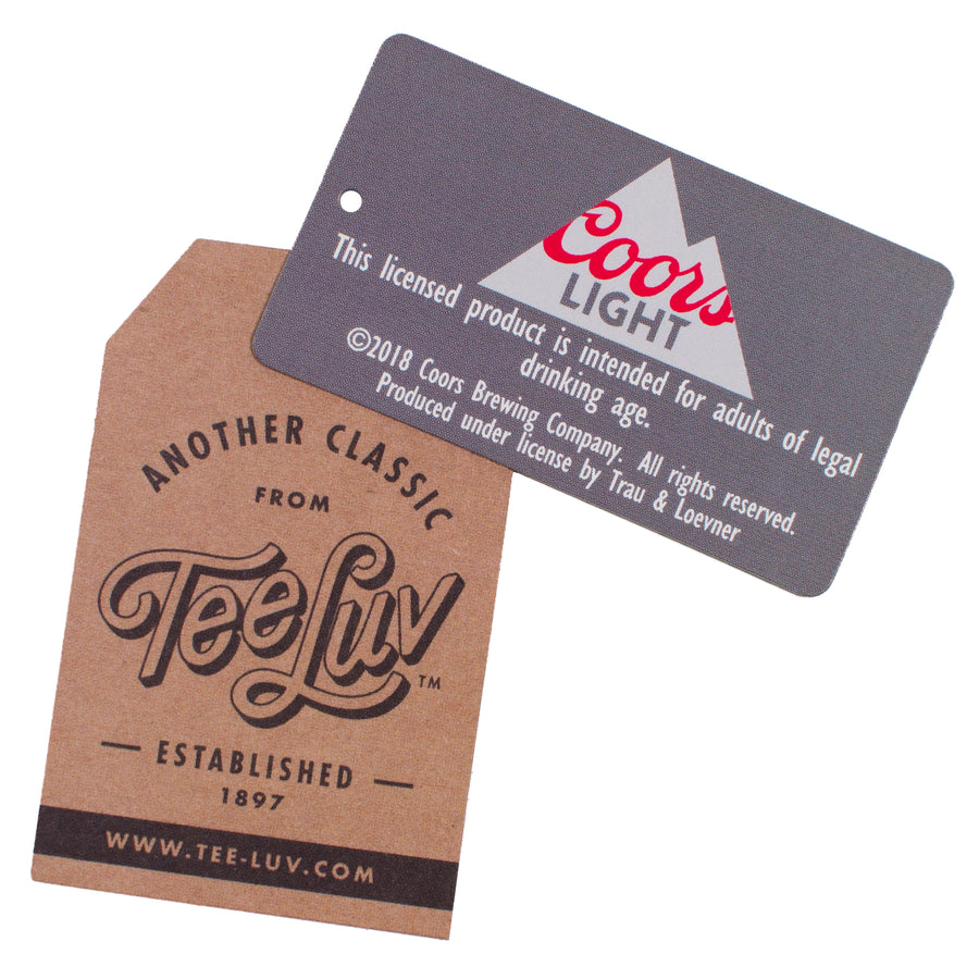 Coors Light Faded Logo - White