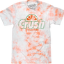 Orange Crush Cloud Wash T-Shirt - White and Orange Tie Dye