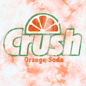 Orange Crush Cloud Wash T-Shirt - White and Orange Tie Dye