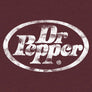 Dr Pepper Distressed Oval Logo Big and Tall T-Shirt - Red