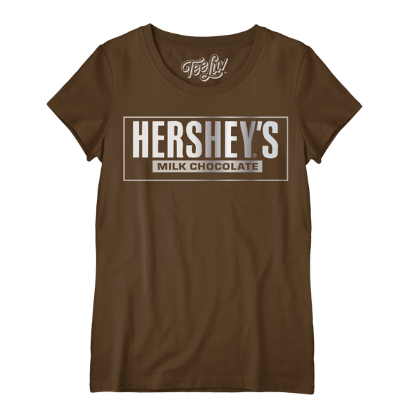 Hershey's Logo Women's Scoopneck T-Shirt - Brown – Tee Luv