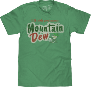 Mountain Dew Tickle Yore Innards Big and Tall T-Shirt - Green