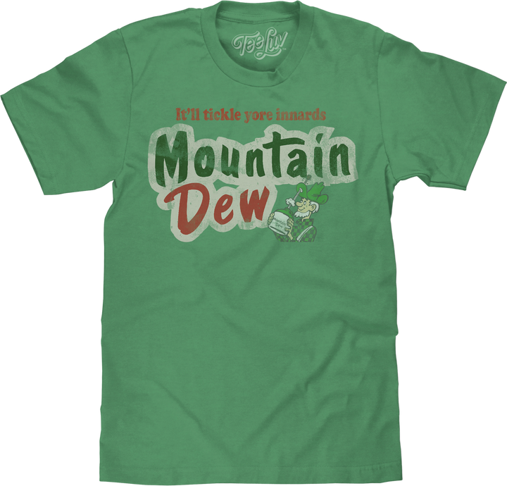 Mountain Dew Logo Big & Tall T-Shirt - Kelly Green Heather – Tee Luv