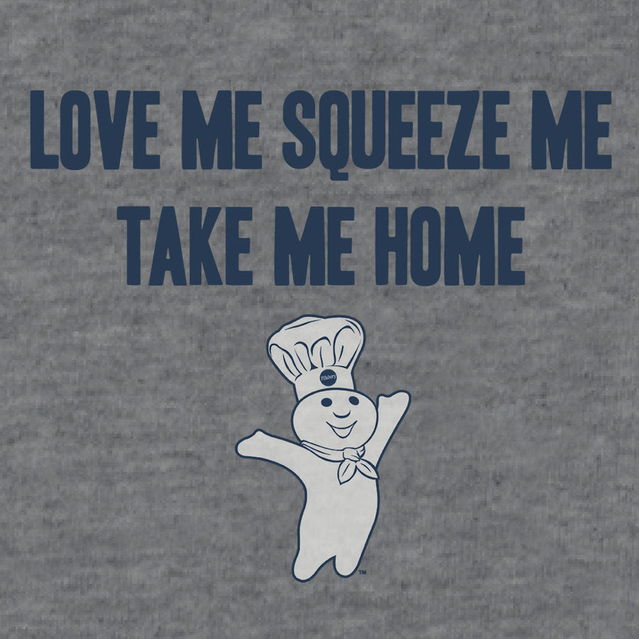 Pillsbury Doughboy "Love Me, Squeeze Me, Take Me Home" T-Shirt - Gray