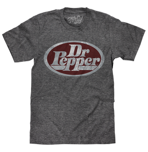 Dr Pepper Oval Logo T-Shirt - Gray