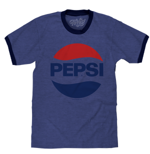 Pepsi Logo Ringer T-shirt - Blue