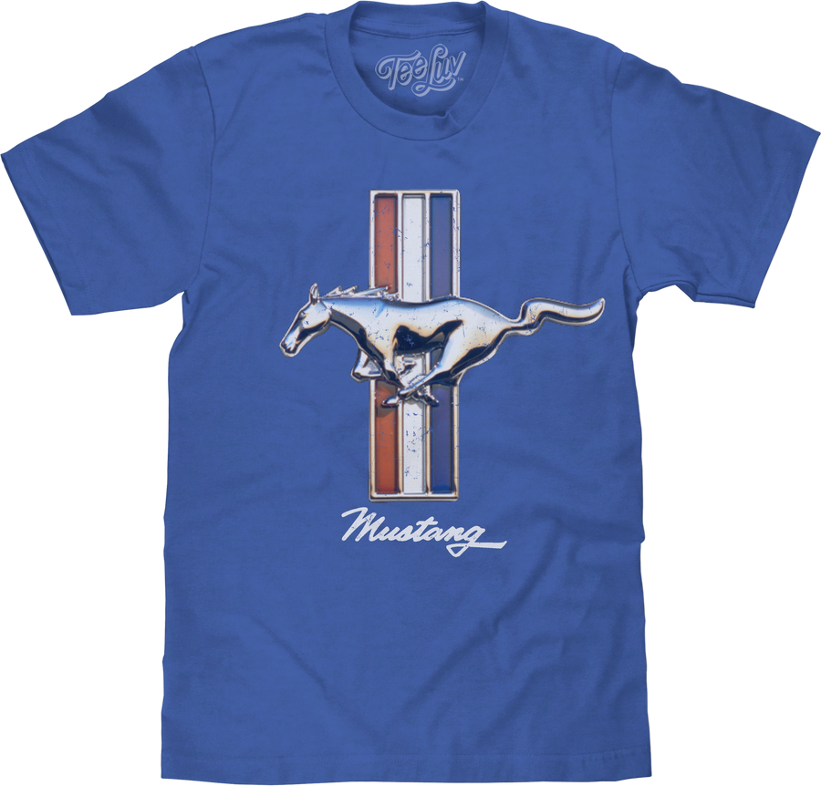 Ford Mustang Big and Tall T-Shirt - Blue