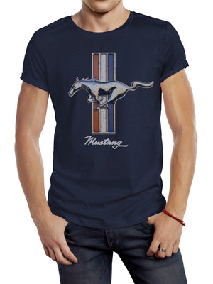 Ford Mustang Logo T-Shirt - Navy