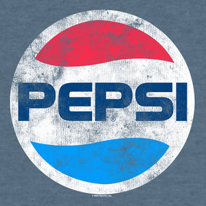 Pepsi Logo Big & Tall T-Shirt - Indigo Heather
