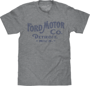 Ford Motor Company Detroit Michigan Big and Tall T-Shirt - Gray