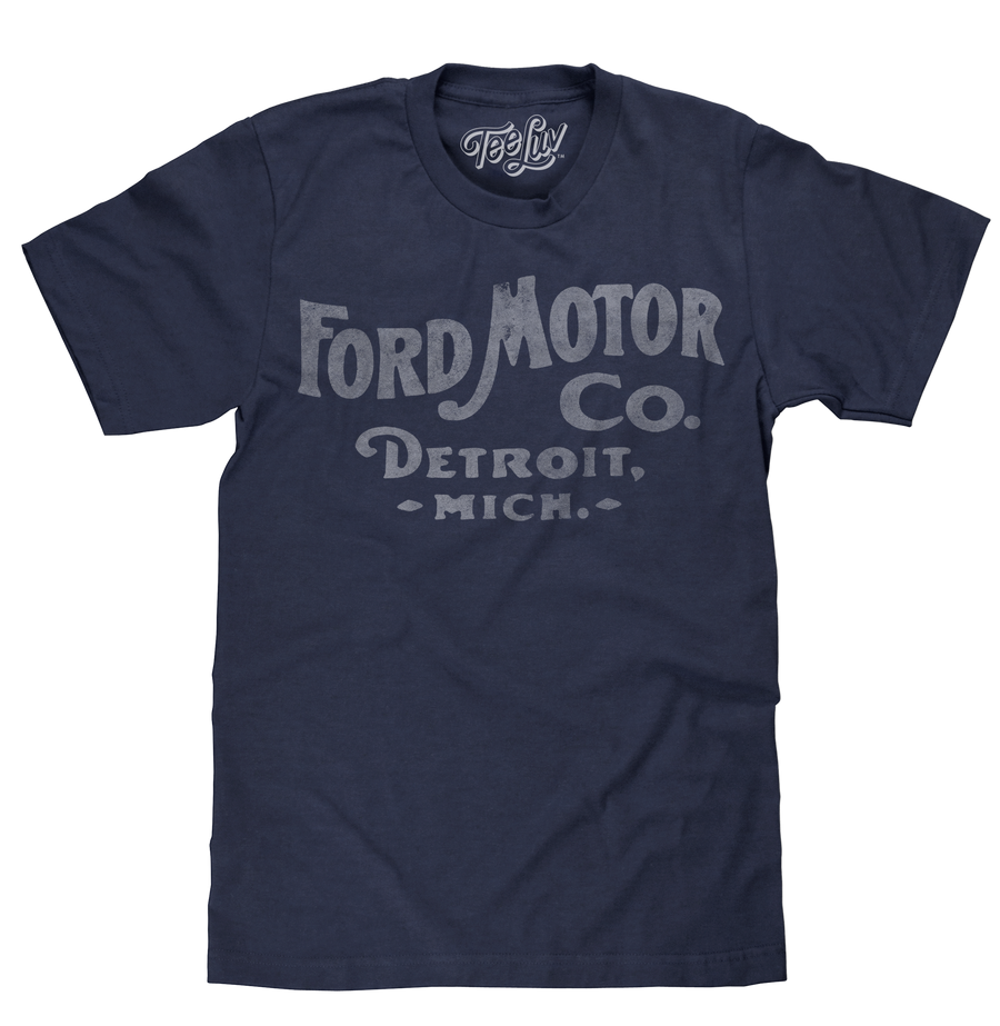 Ford Motor Company Detroit Michigan T-Shirt - Navy