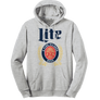 Miller Lite Logo Hooded Sweatshirt - Gray