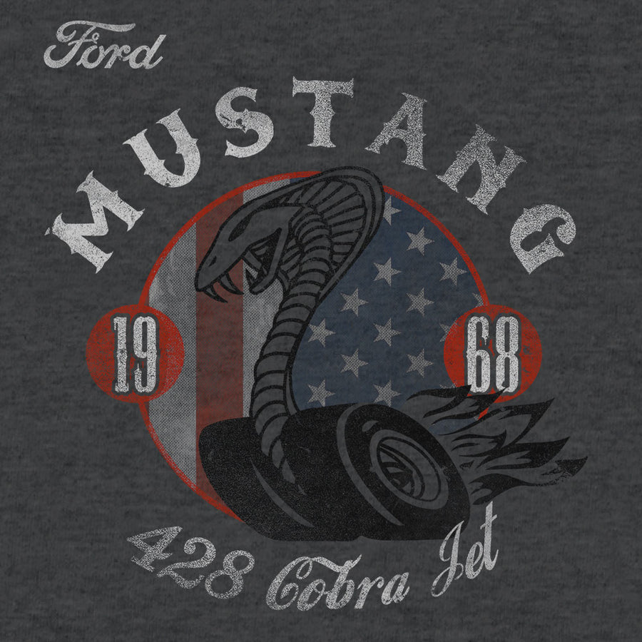 Youth Ford Mustang Cobra T-Shirt- Gray