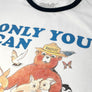 Smokey Bear Only You Can Prevent Wildfires Ringer T-Shirt - White and Black