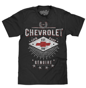 Chevrolet Live Fast T-Shirt - Black