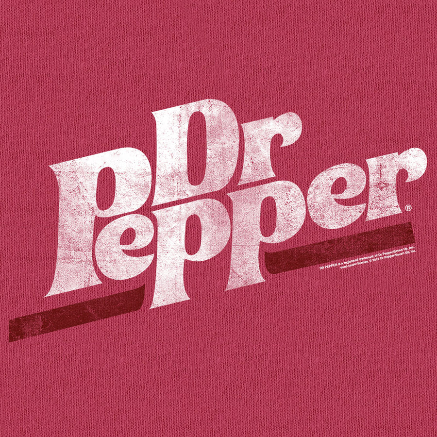 Tee Luv x Comfort Colors Distressed Dr Pepper Logo T-Shirt - Brick Red