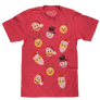 Emoji Holiday Party T-Shirt - Red