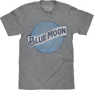 Blue Moon Color Logo Big & Tall T-Shirt - Gray