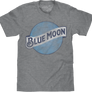 Blue Moon Color Logo Big & Tall T-Shirt - Gray