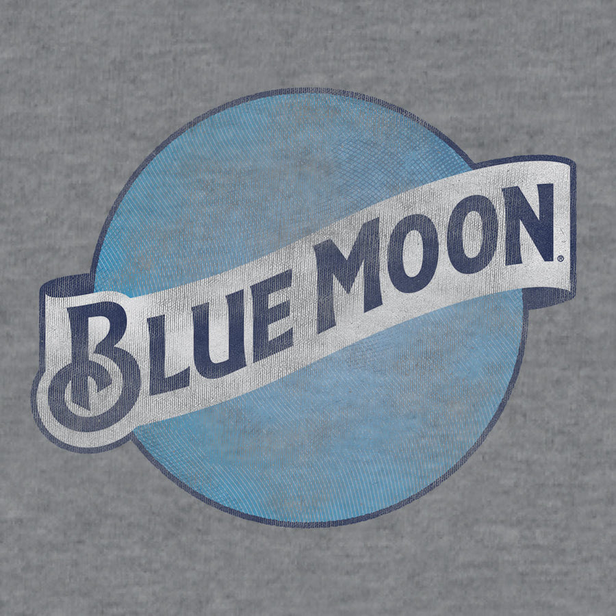 Blue Moon Color Logo Big & Tall T-Shirt - Gray