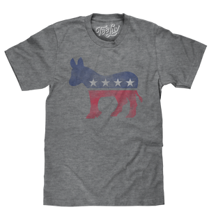 Democrat Donkey T-Shirt - Gray