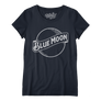 Blue Moon Logo Women's Scoopneck T-Shirt - Navy