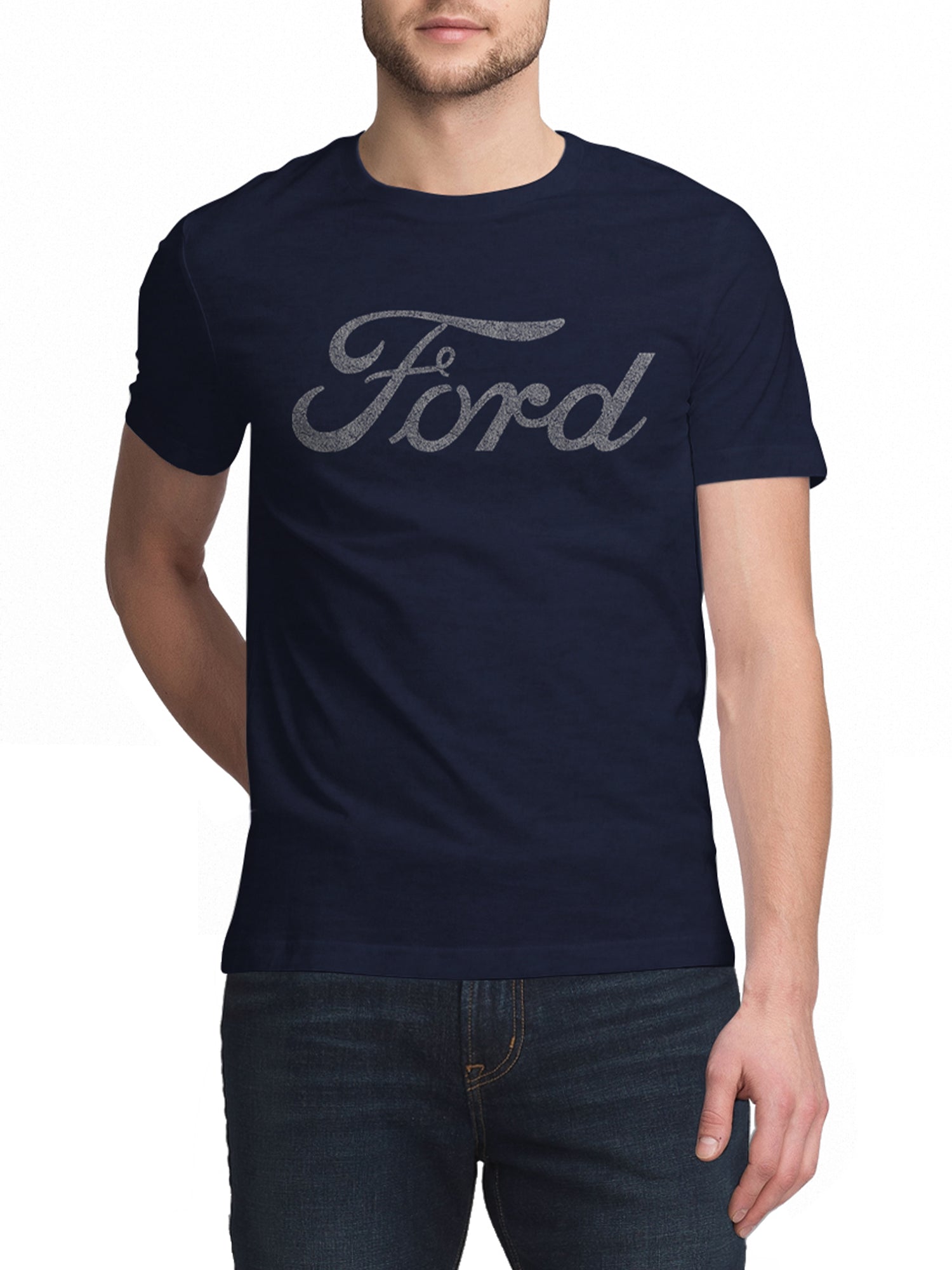 Ford Signature Script Logo T-Shirt - Navy – Tee Luv