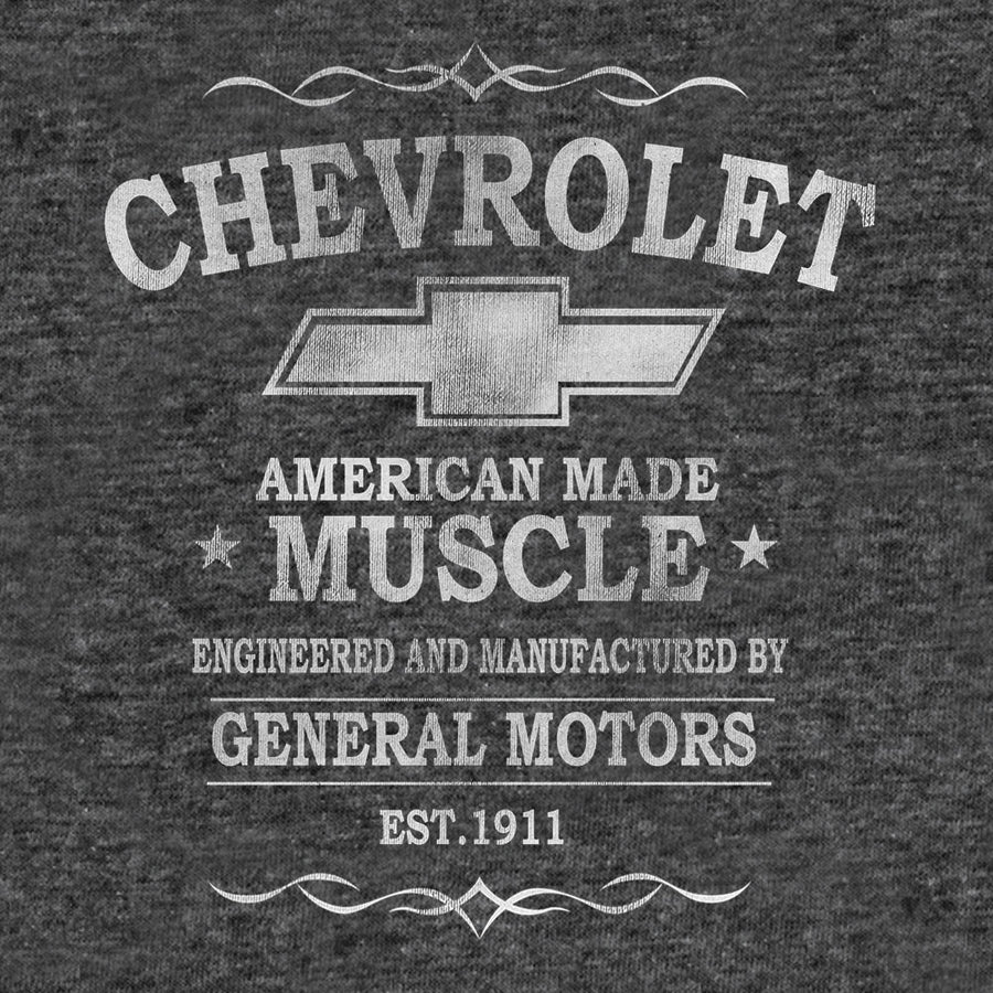 Chevrolet American Made Muscle T-Shirt - Gray
