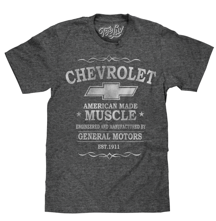 Chevrolet American Made Muscle T-Shirt - Gray