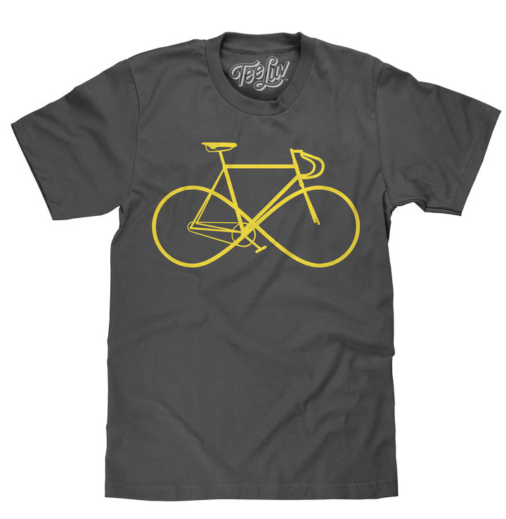 Infinity Sign Bicycle T-Shirt - Gray