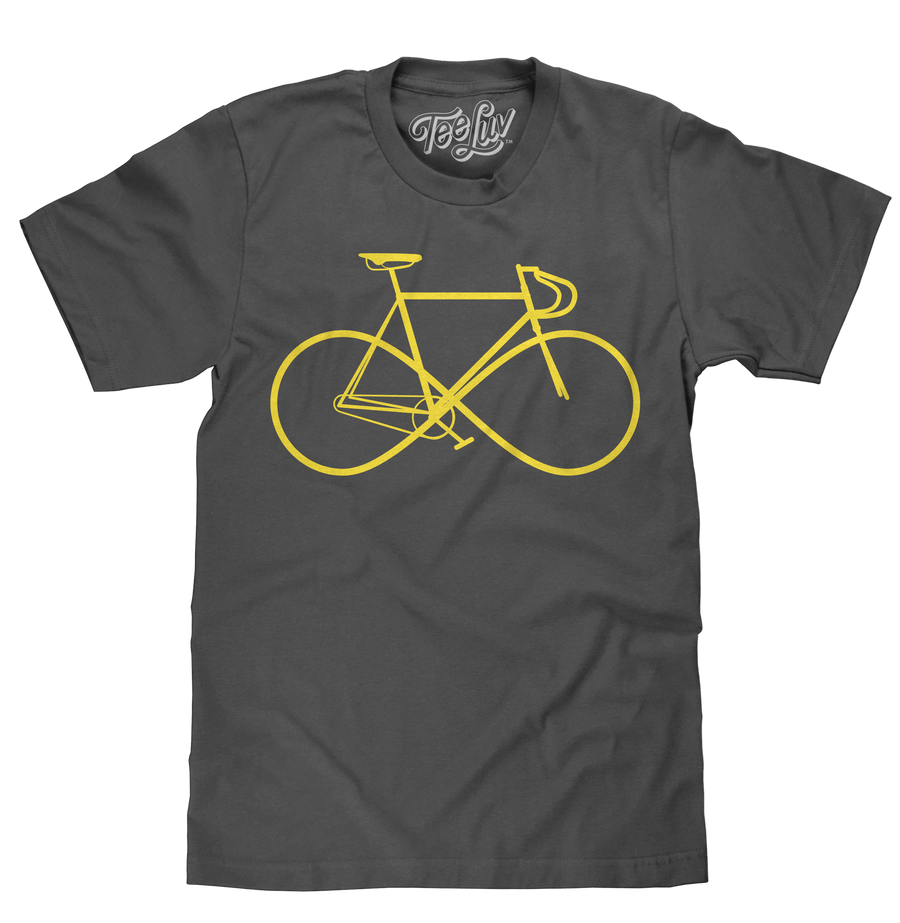 Infinity Sign Bicycle T-Shirt - Gray