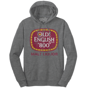 Olde English 800 Malt Liquor Hooded Sweatshirt - Oxford Gray