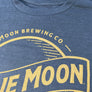 Blue Moon Gold Print Logo T-Shirt - Indigo