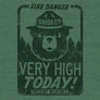 Smokey Bear "Fire Danger Very High Today" T-Shirt - Green