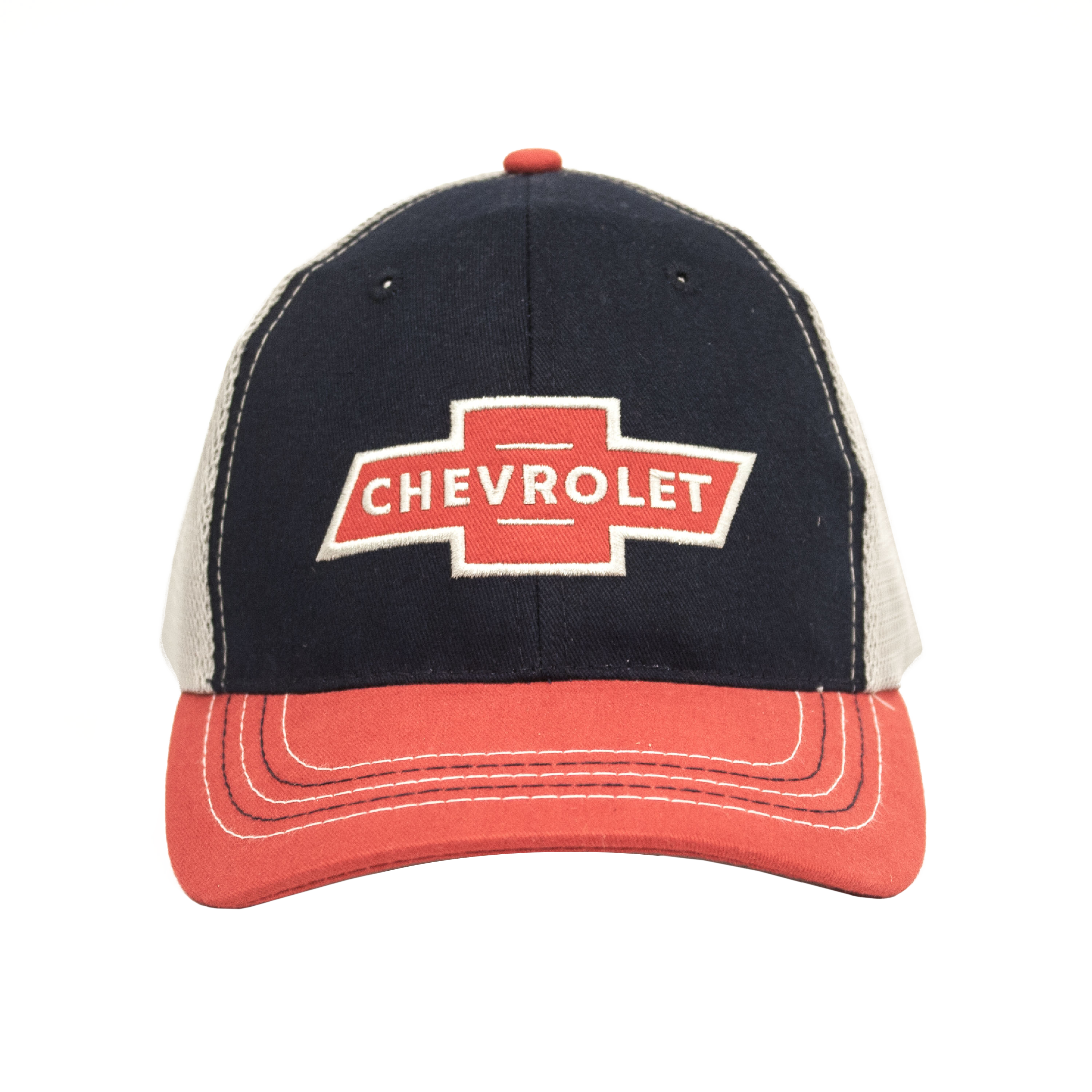 Chevy Red Logo Patch Hat Black and Red Tee Luv