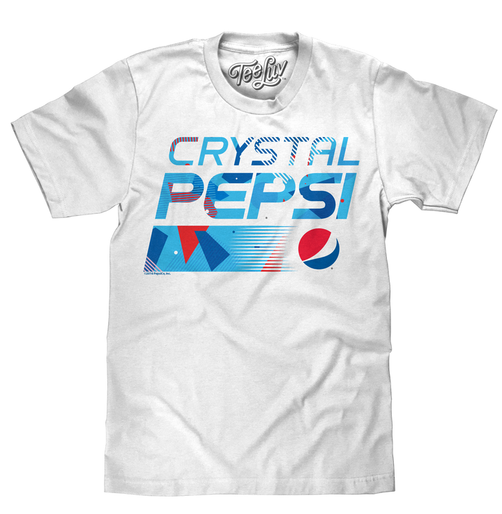 Crystal Pepsi Throwback Logo T-Shirt - White