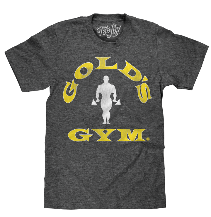 Gold's Gym Strongman Logo T-Shirt - Gray