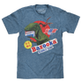 Bazooka Bubble Gum Dinosaur T-Shirt - Cabo Blue