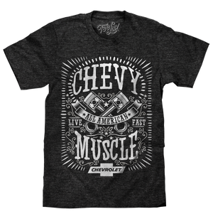Chevrolet All American Muscle T-Shirt - Gray