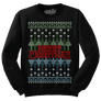 Merry Christmas Ugly Sweater Crewneck - Black