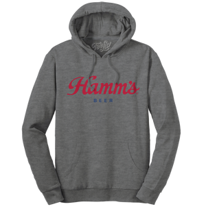Hamm's Beer Logo Hooded Sweatshirt - Oxford Gray