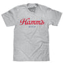 Hamm's Beer Script Logo T-Shirt - Gray
