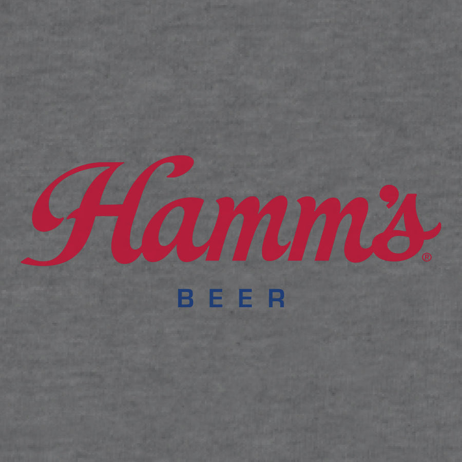 Hamm's Beer Logo Hooded Sweatshirt - Oxford Gray