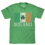 Ireland Flag with Shamrock T-Shirt - Green