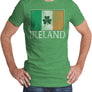 Ireland Flag with Shamrock T-Shirt - Green