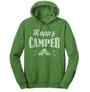 Happy Camper Hooded Sweatshirt - Green