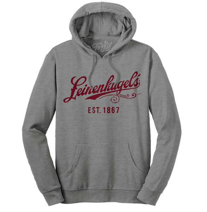 Leinenkugel's Beer Logo Pullover Hooded Sweatshirt - Gray