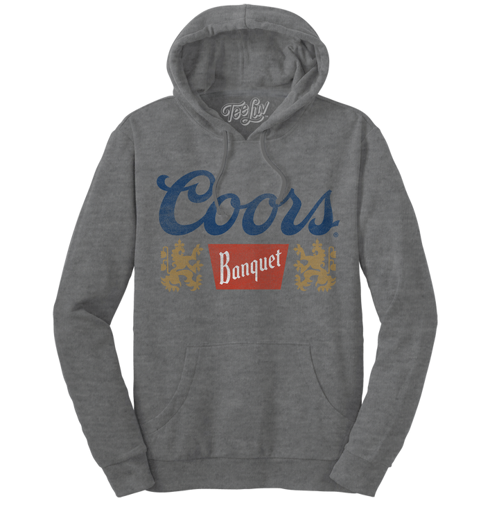 Coors Banquet Logo Hooded Sweatshirt - Oxford Gray
