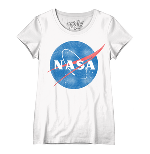 Nasa T-Shirt Fille 'La Tête Dans Les Étoiles' - Tee-Shirt Officiel Navy Pour Enfant